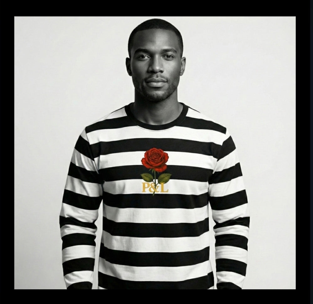 The Noir & Ivory Stripe Top