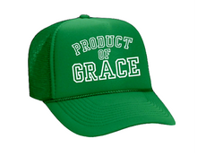 Load image into Gallery viewer, Embroidered Product of Grace Trucker Hat
